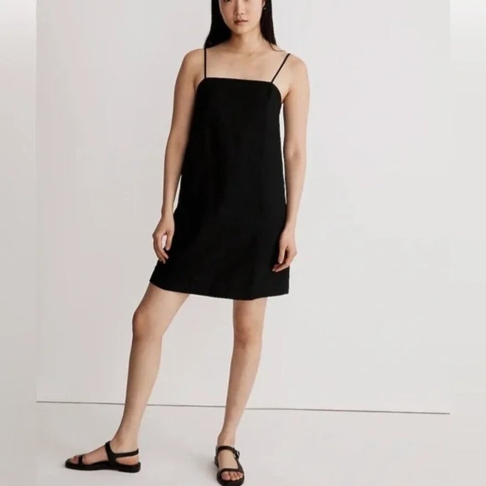 NWT Madewell | Black Linen Sundress Size 8